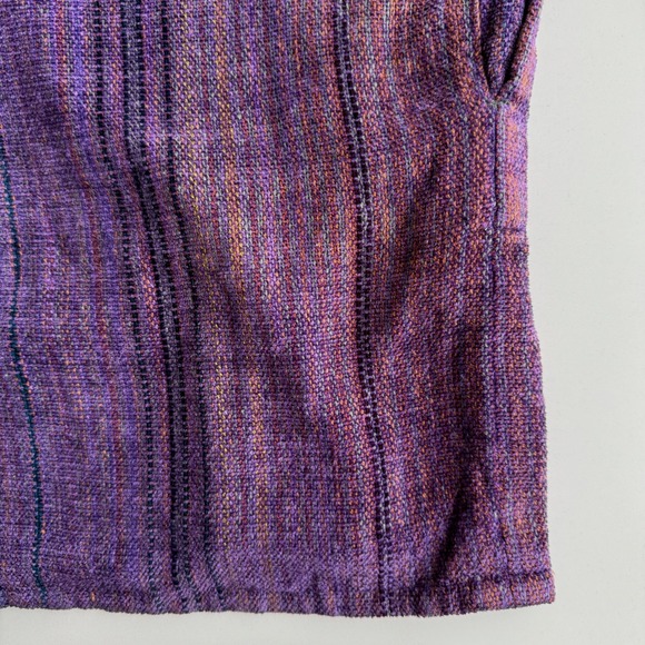 Marcia Hammond Chelsea Vermont Woven Multicolor Chenille Woven Open Cardigan OS - Picture 2 of 10